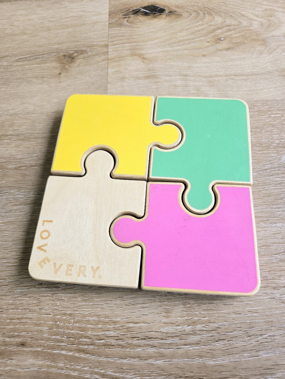 Lovevery Chunky Wooden Puzzle - Colorful Montessori Toy